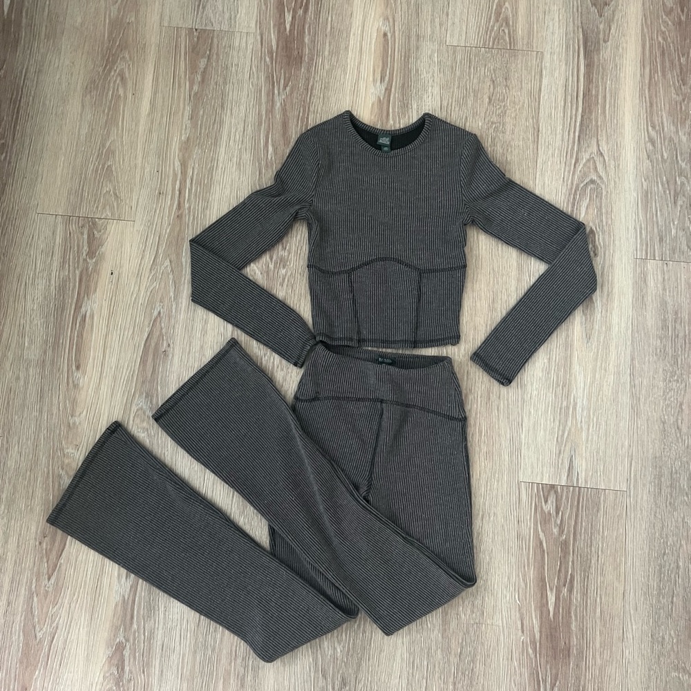 wild fable rib knit sweater set